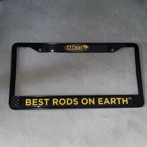 St. Croix Fishing Rods License Plate Holder Frame Car Decor